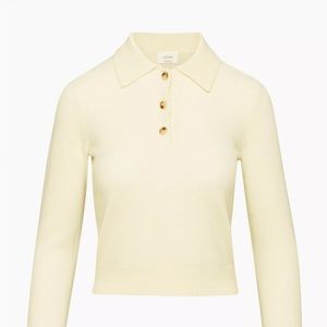 Aritzia Wilfred Cashmere Florence Sweater in light birch in Small. New with tags